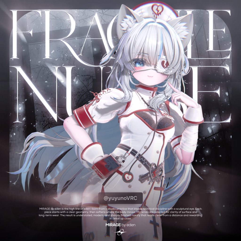 ✨セール中✨ Fragile_Nurse【20アバター対応】 🖤OPEN SALE🖤