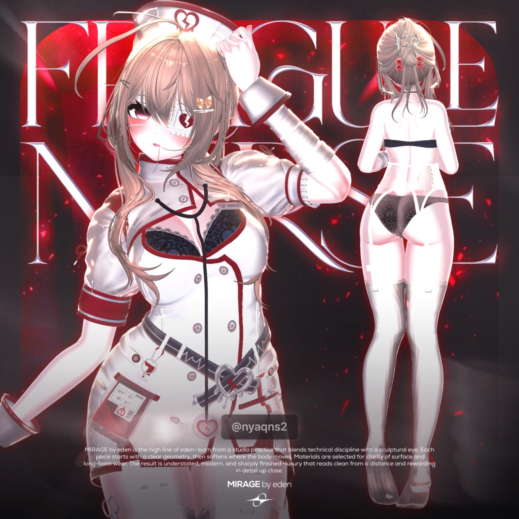 ✨セール中✨ Fragile_Nurse【20アバター対応】 🖤OPEN SALE🖤