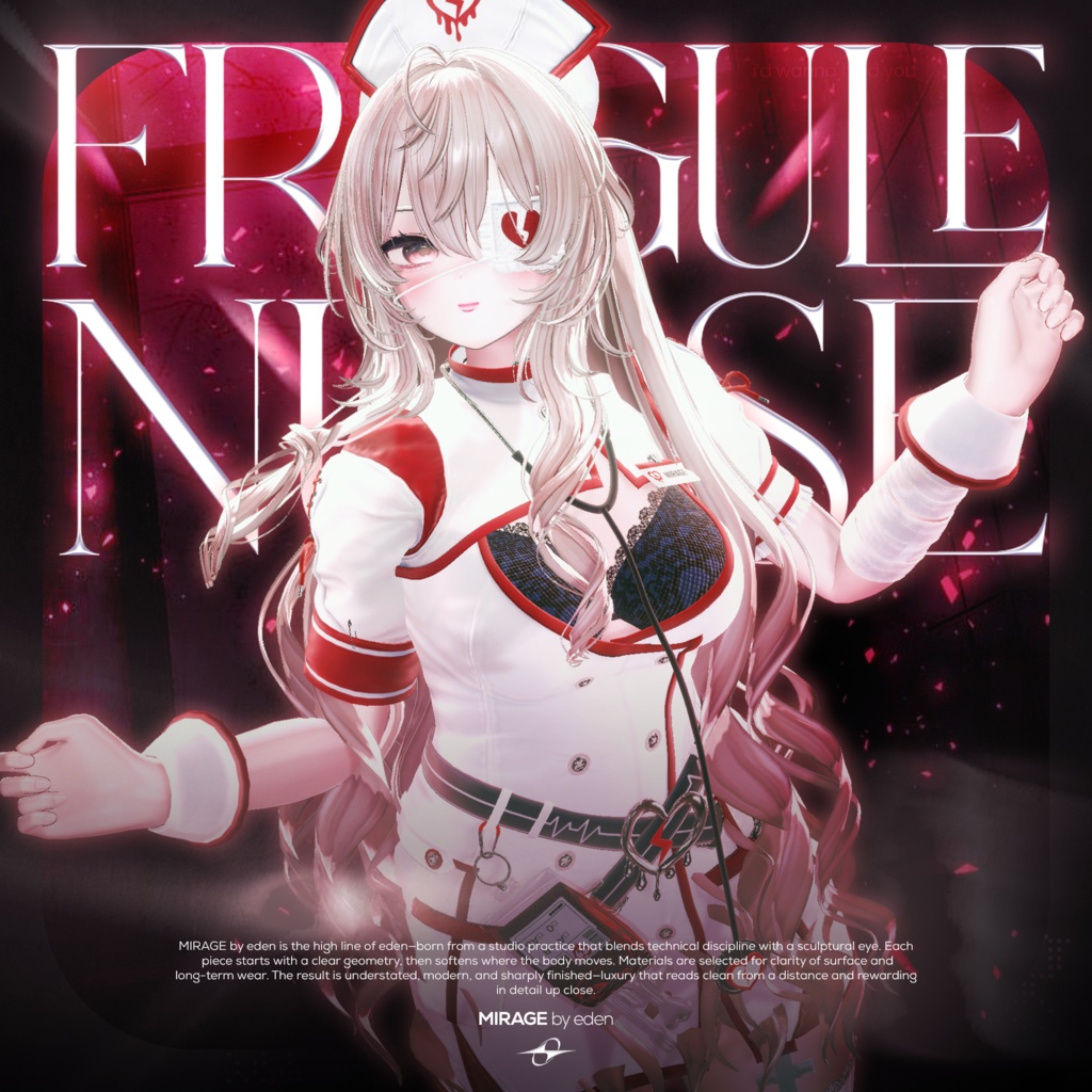✨セール中✨ Fragile_Nurse【20アバター対応】 🖤OPEN SALE🖤