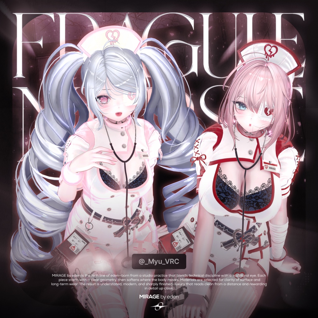 ✨セール中✨ Fragile_Nurse【20アバター対応】 🖤OPEN SALE🖤