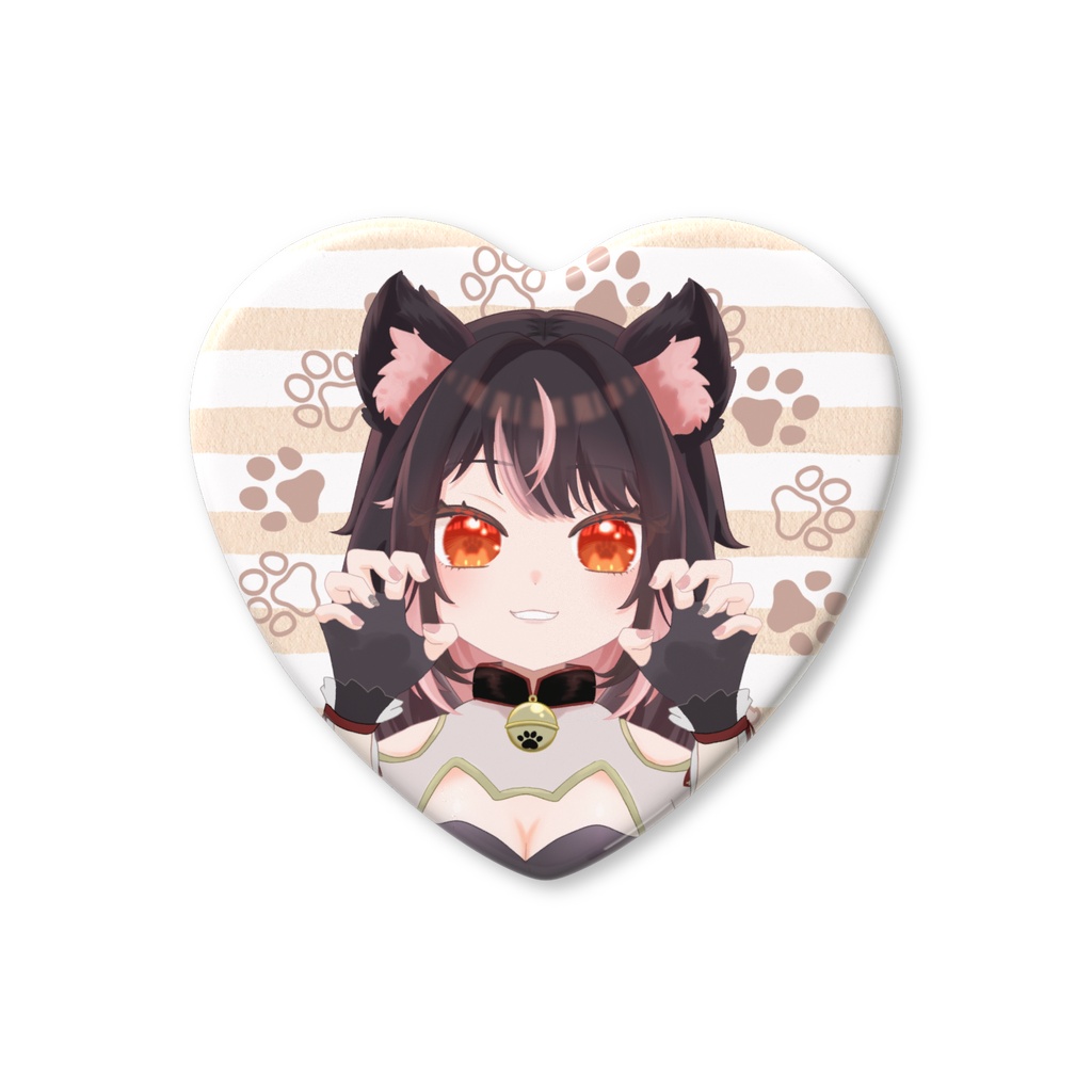 りときゃハート缶バッジ