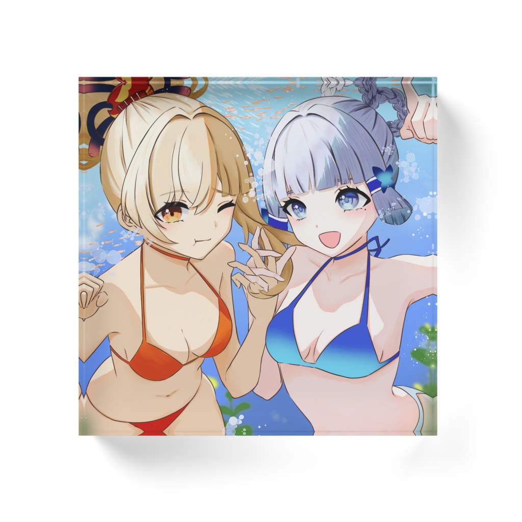 綾華・宵宮アクリルブロック(水中)