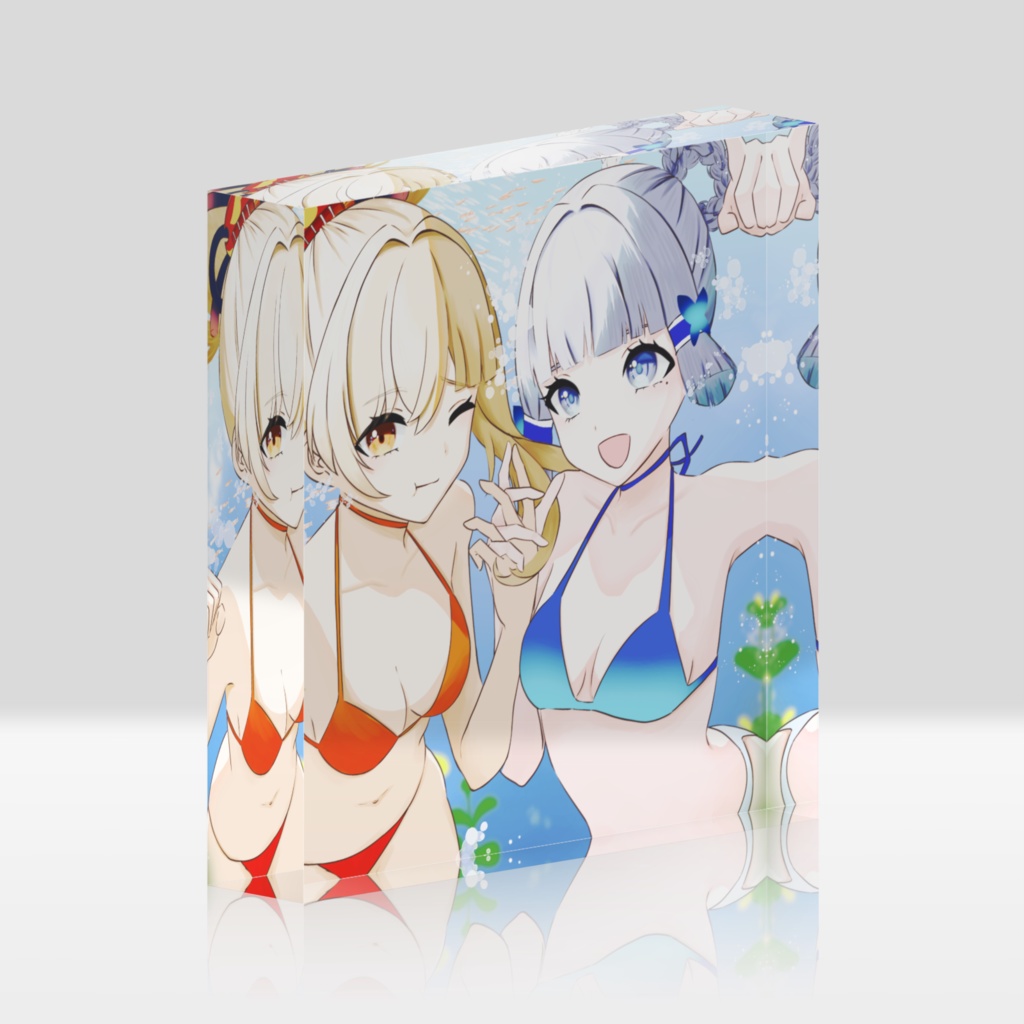 綾華・宵宮アクリルブロック(水中)