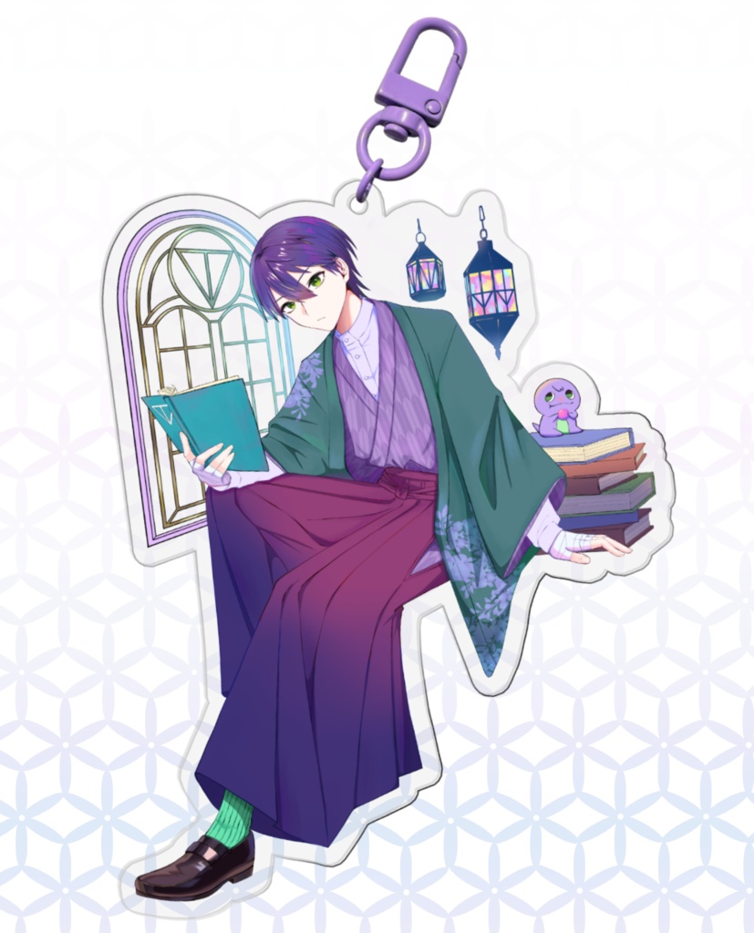 古書店風アクリルキーホルダー①