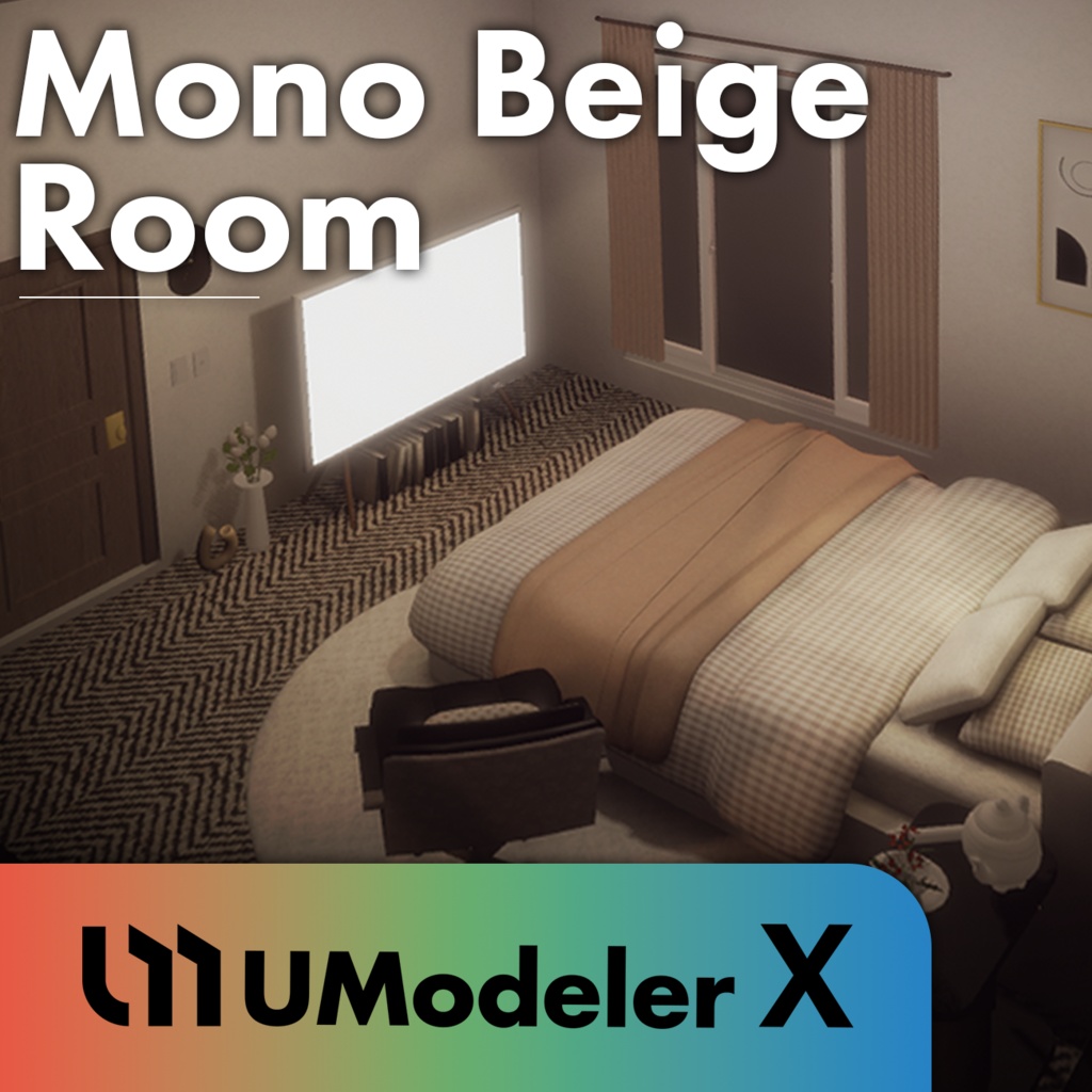 [VRC World] Mono Beige Room