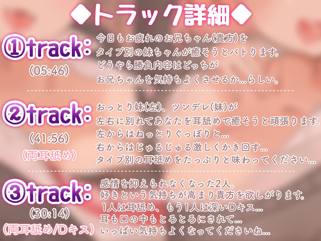 【耳舐め超特化】僕の妹は耳舐め好きのヤンデレだった(じゅるじゅる/ぐっぽり耳舐め+Dキス)