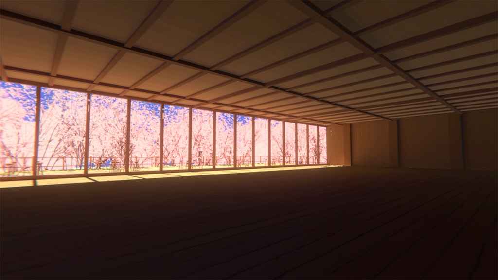 【VRChatワールド】Sakura Terrace 【動く雲】