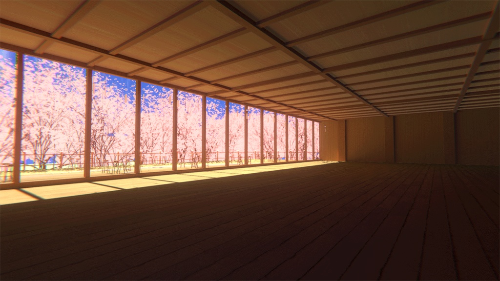 【VRChatワールド】Sakura Terrace 【動く雲】