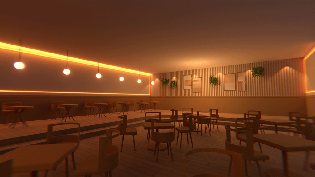 【VRChatワールド】Cafe/Bar