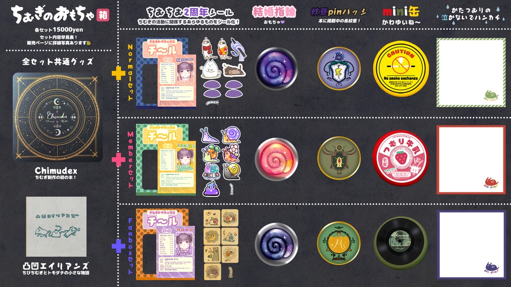 【完売御礼!】『ちむぎのおもちゃ箱』通常版 2周年記念グッズ / 2nd Anniversary "Chimugi's Toy Box" Standard Edition