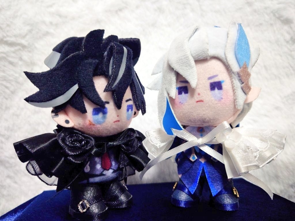 指ぬいケープ 黒鳥&白鳥セット