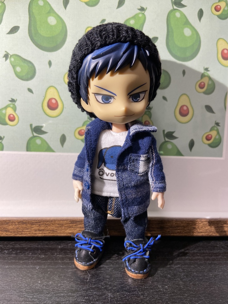 青のavocadog Tシャツとチェックシャツ 2点セット