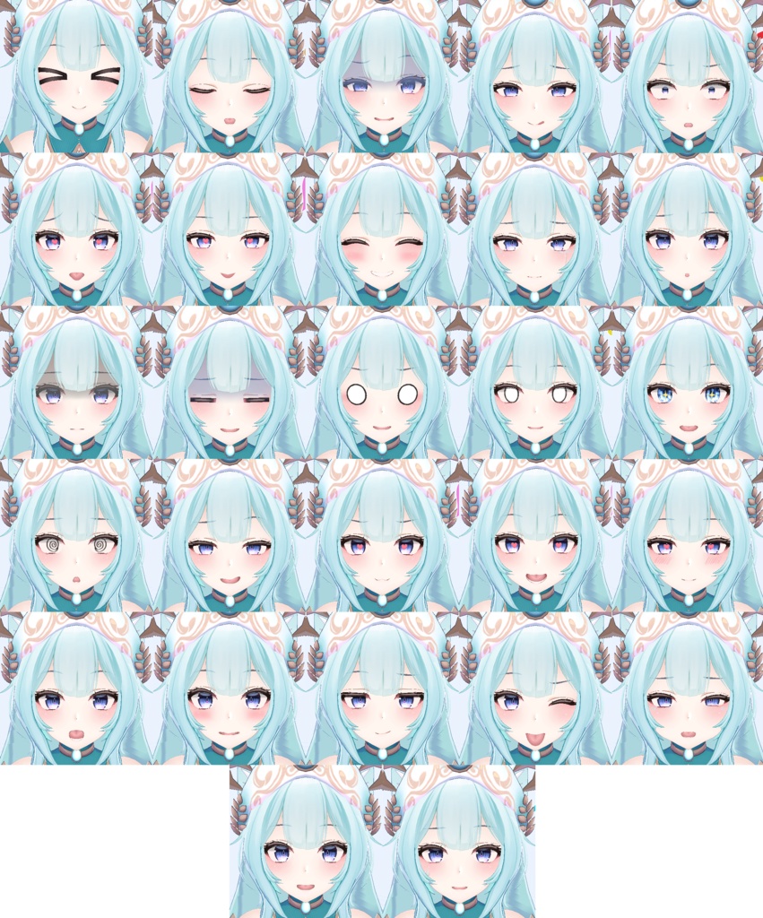 ウルフェリア 3.0SDK用 27個 表情 パッケージ