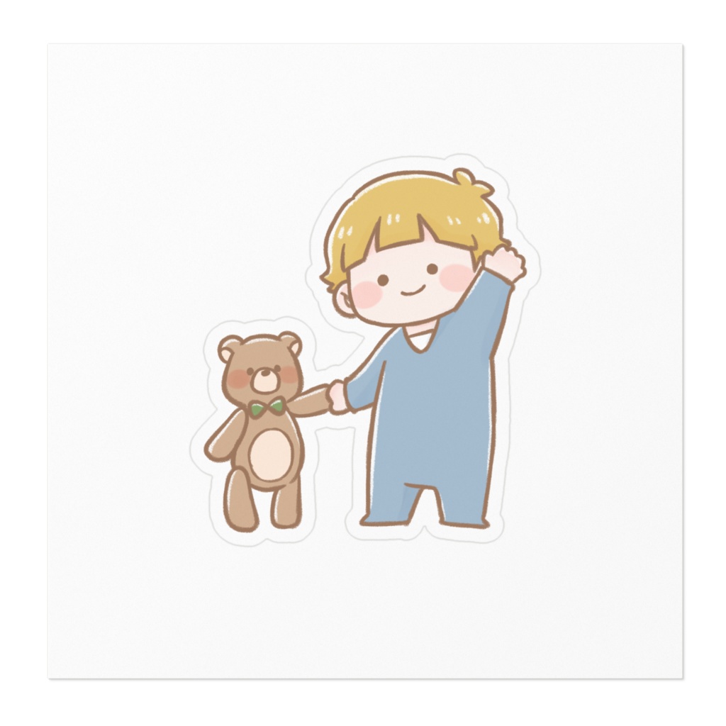 くりたろう&まろん ステッカー