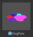 Dog paw neon sing