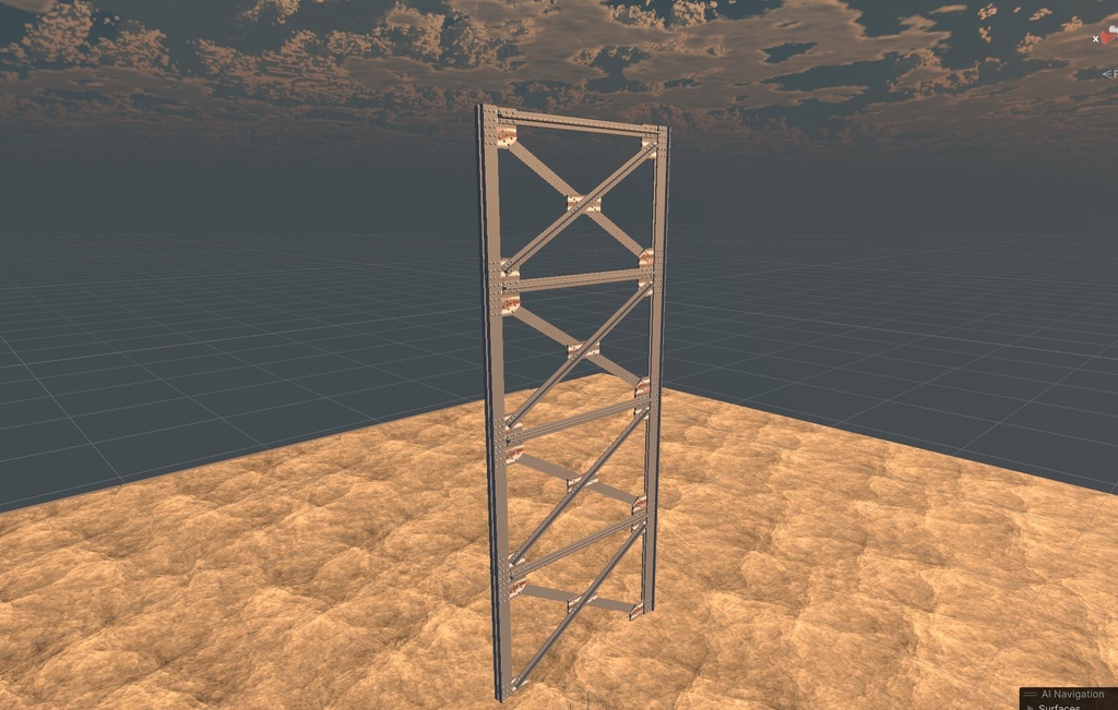 工場汎用 鉄骨フレームキット【バラ売りもあるよ】