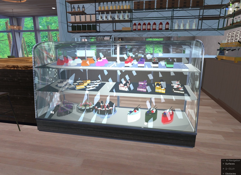 ケーキ屋さんのくっそでっかいショーケース