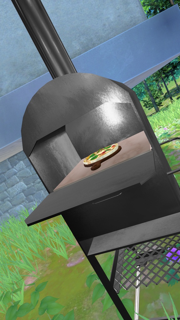 移動式のピザ窯