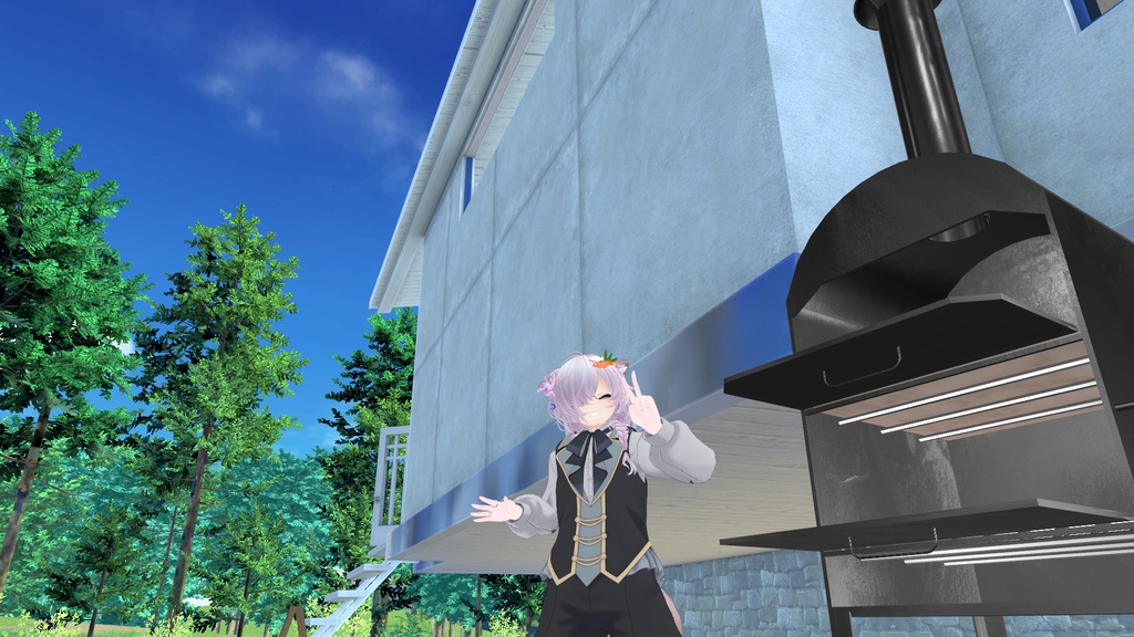 移動式のピザ窯