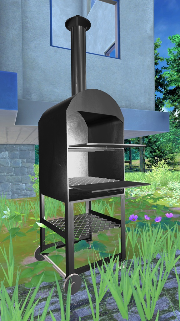 移動式のピザ窯