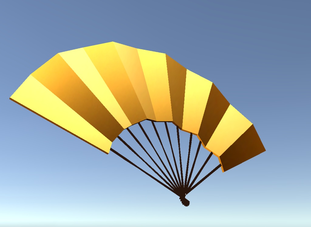 [無料] 金色の扇子