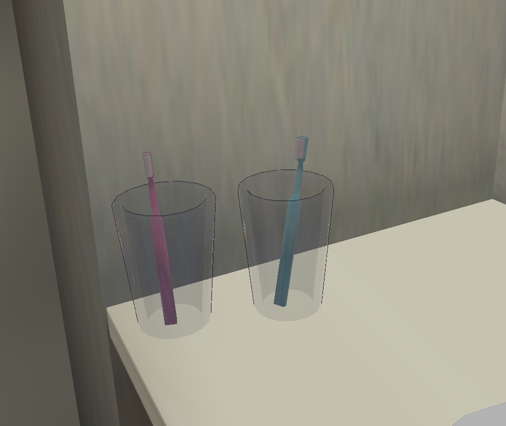 【無料】セットのコップと歯ブラシ