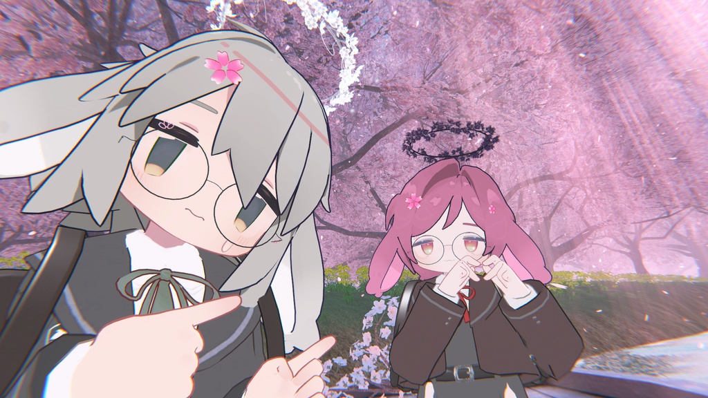 【!販売開始特価!】さくらの眼鏡【うささき対応】