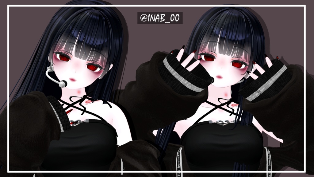 「SELESTIA」Face Animation & Make up (and Nail) & Rose eye texture