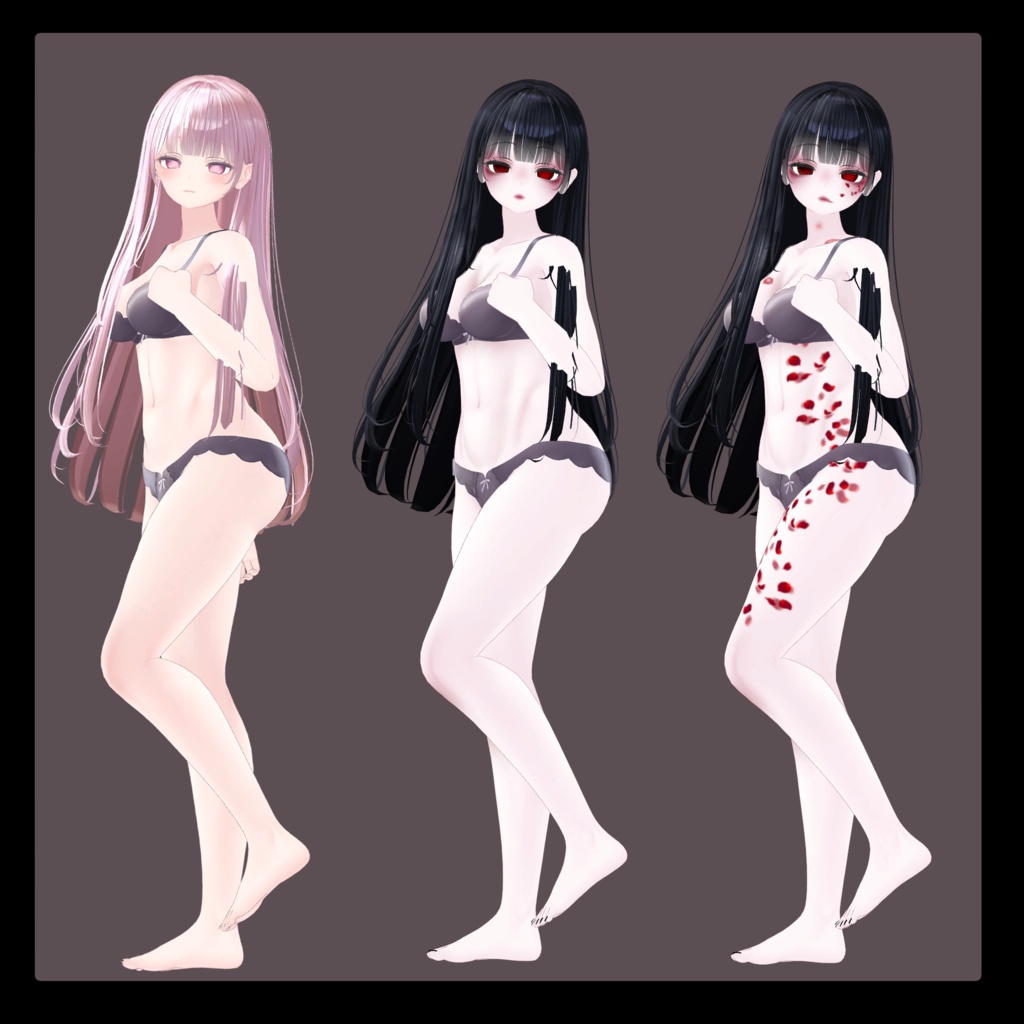 「SELESTIA」Face Animation & Make up (and Nail) & Rose eye texture