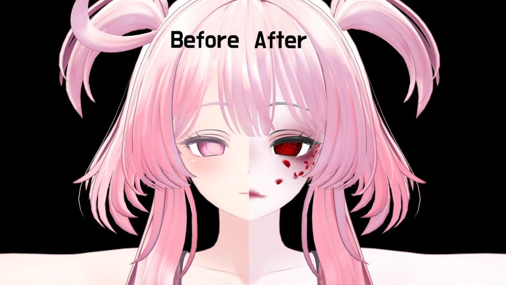 「SELESTIA」Face Animation & Make up (and Nail) & Rose eye texture