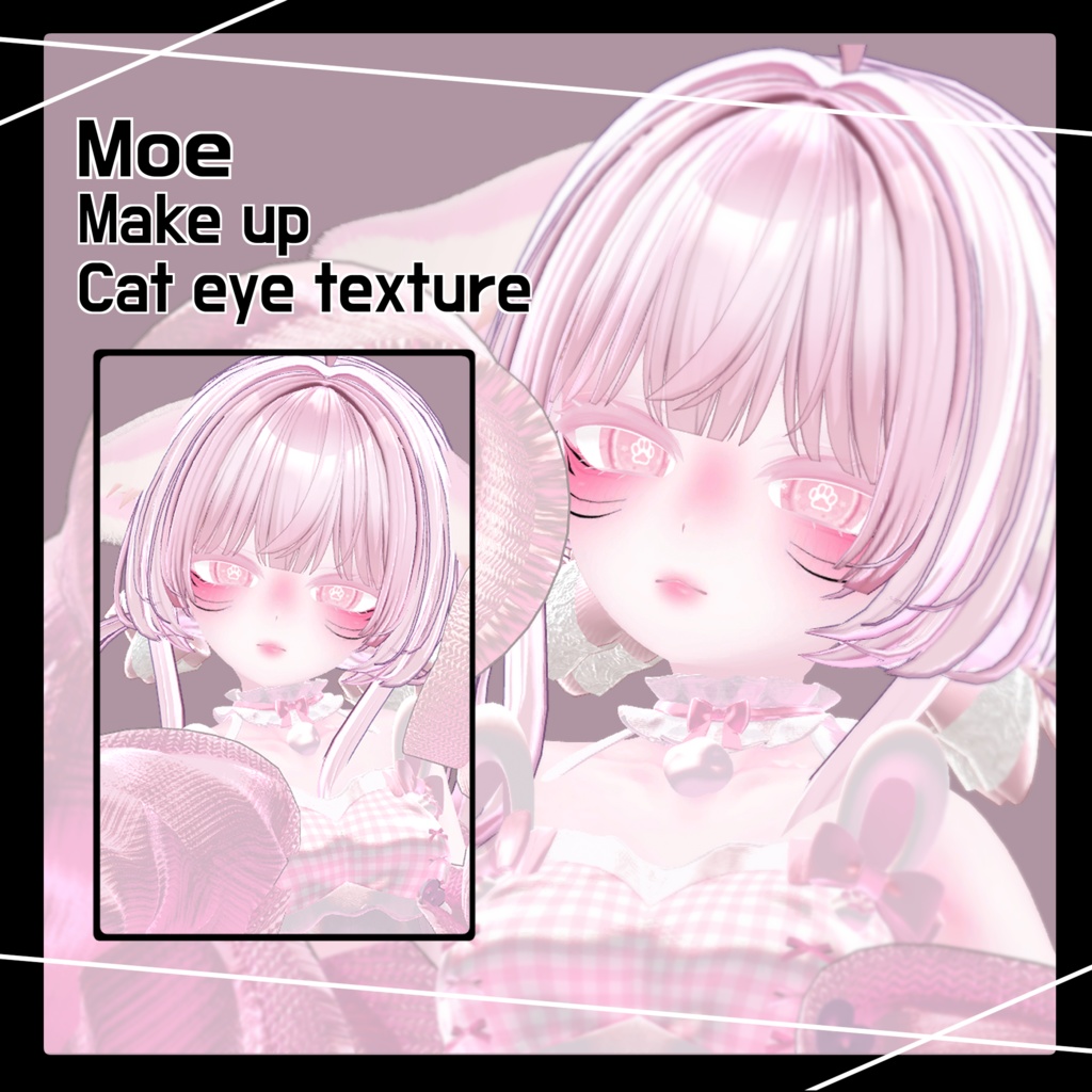 「MOE」 Make up (and Nail) & Cat eye texture