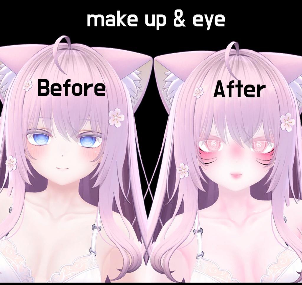 「MOE」 Make up (and Nail) & Cat eye texture