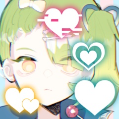 ぼかしハートブラシ