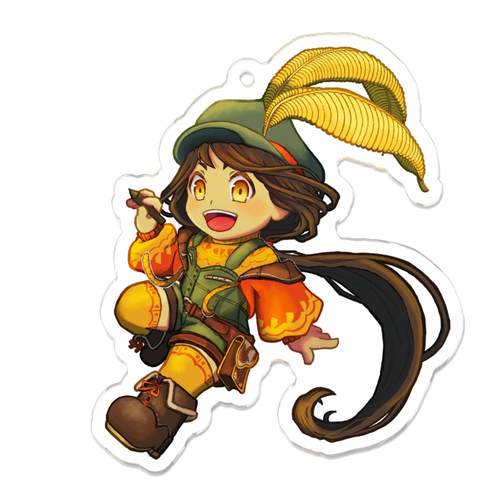 いえろの代理ちゃん改め希来ちゃんミニキャラアクリルキーホルダー