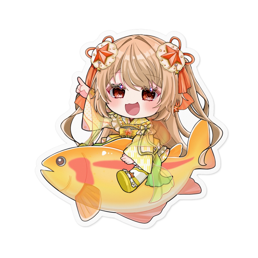 虹池ステッカー(アルビノ)