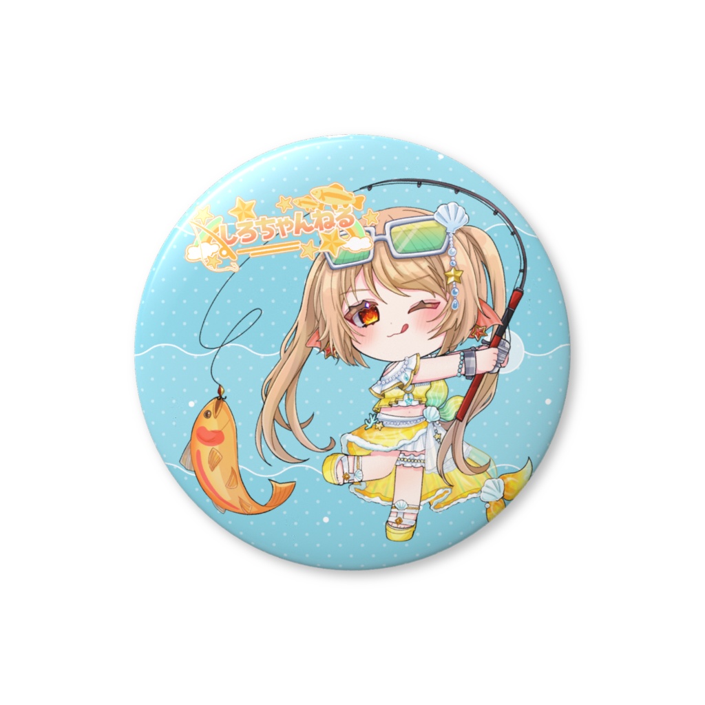 缶バッチ(釣り)