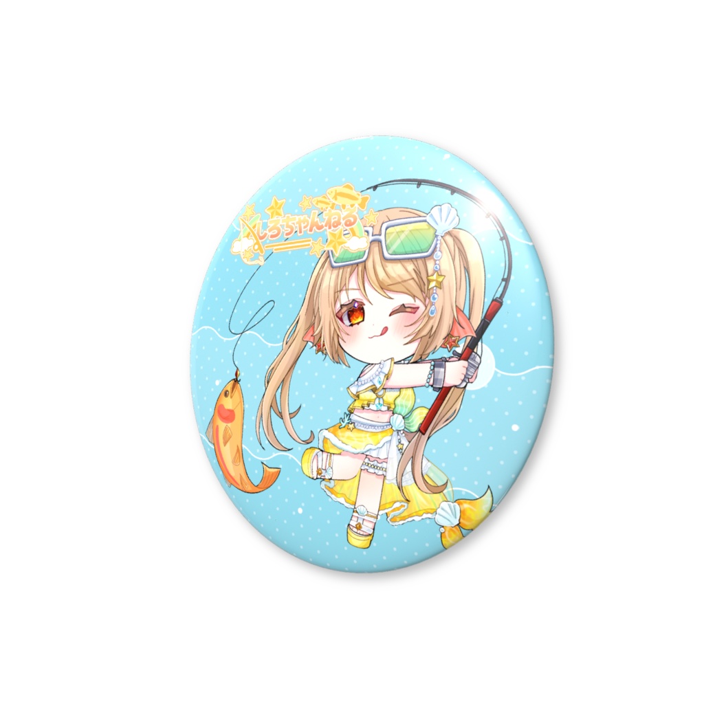 缶バッチ(釣り)