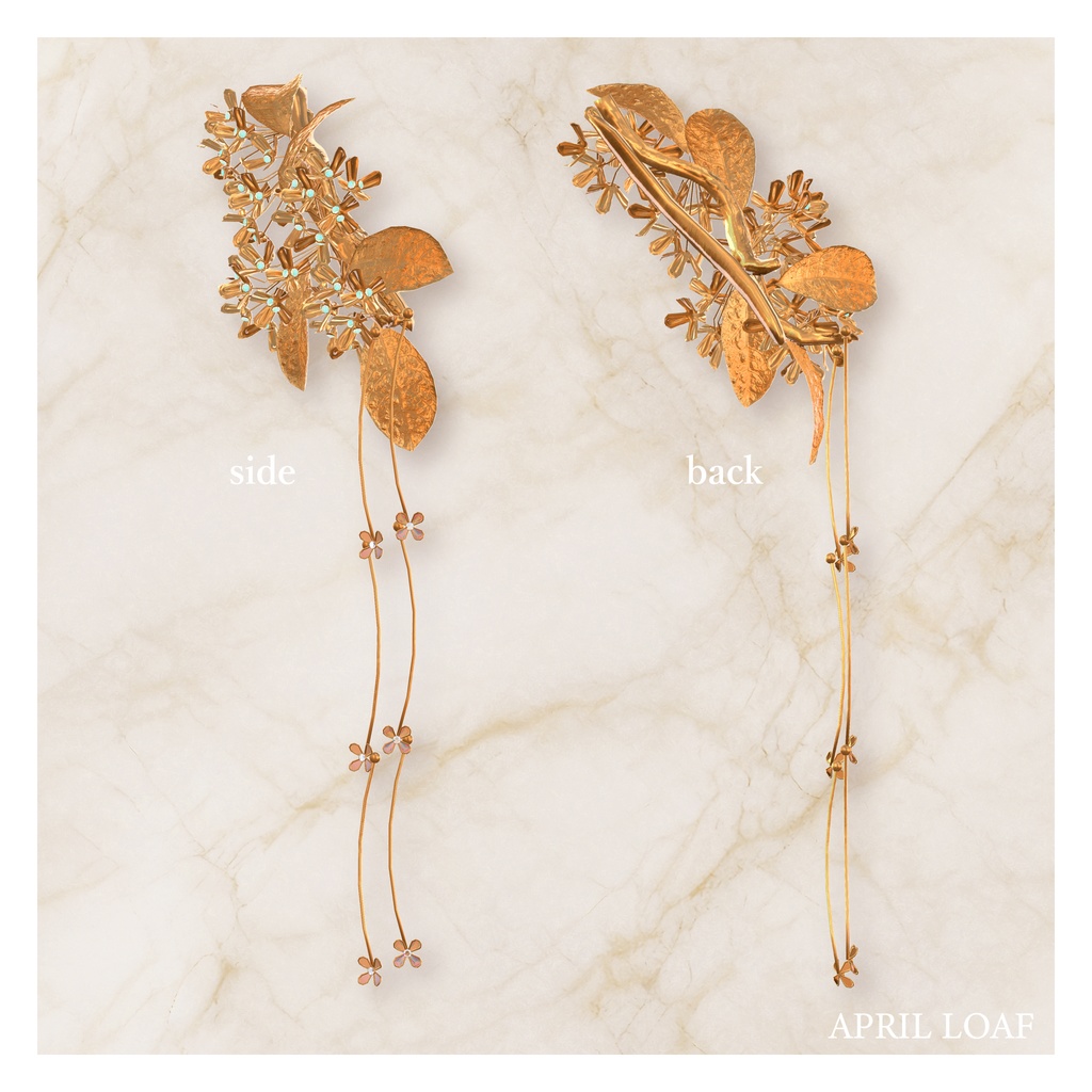 【VRChat】金木犀の髪かざり