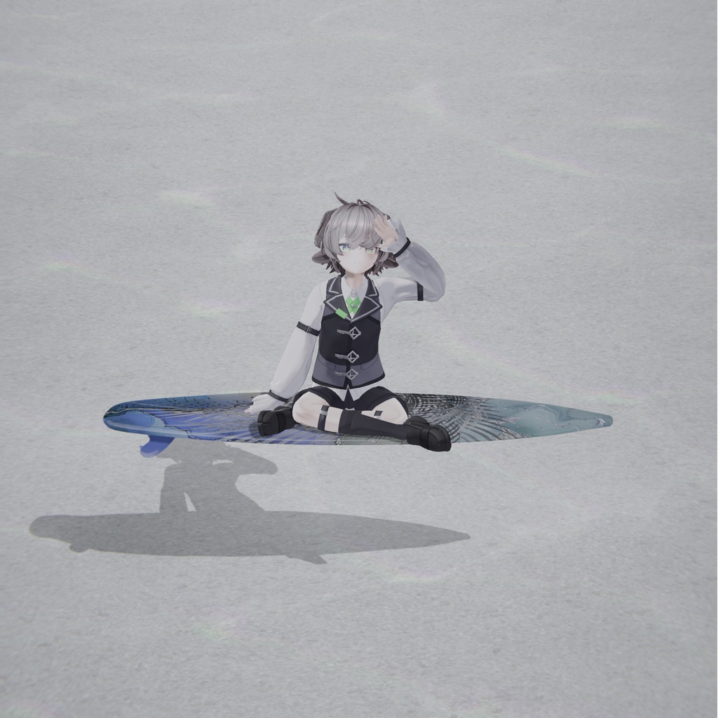 Surfboardポーズ