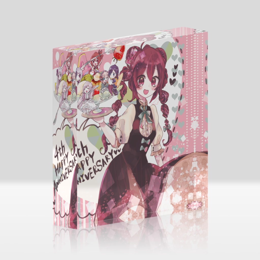 ゴ魔乙4周年おめでとうアクリルブロック