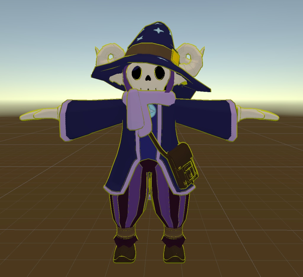 Yersinia's Chibi Lich - VR Chat/3D Model Avatar Base