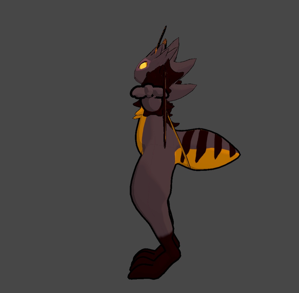 Mothmello VR Chat Avatar Base - Furry Moth