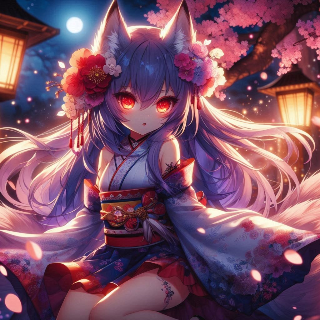 【和風狐少女イラスト素材10点セット】商用OK・高解像度