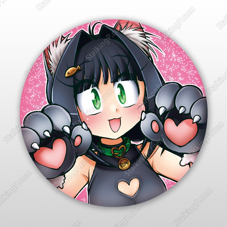 猫耳ロミナ　缶バッジ