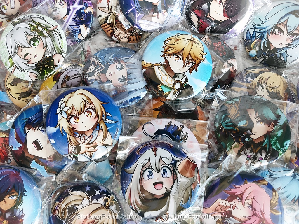 『在庫あり!★ IN STOCK!』原神缶バッジ(72種類)| Genshin can badges (72 types)『Check description!』