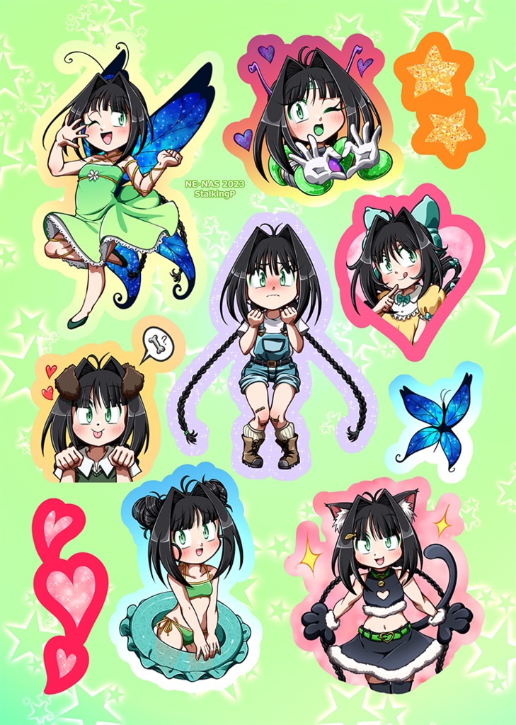 ロミナシリーズ１　シールシート / Romina series sticker sheet 1