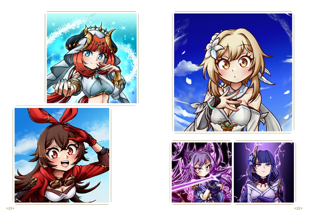 原神 イラスト本 Mil Deseos 『COMIC MARKET 103』/ Mil Deseos - Genshin Impact artbook