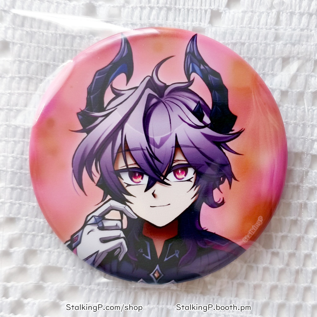原神 缶バッジ 炎 / Genshin Impact Can Badges/buttons (Pyro)