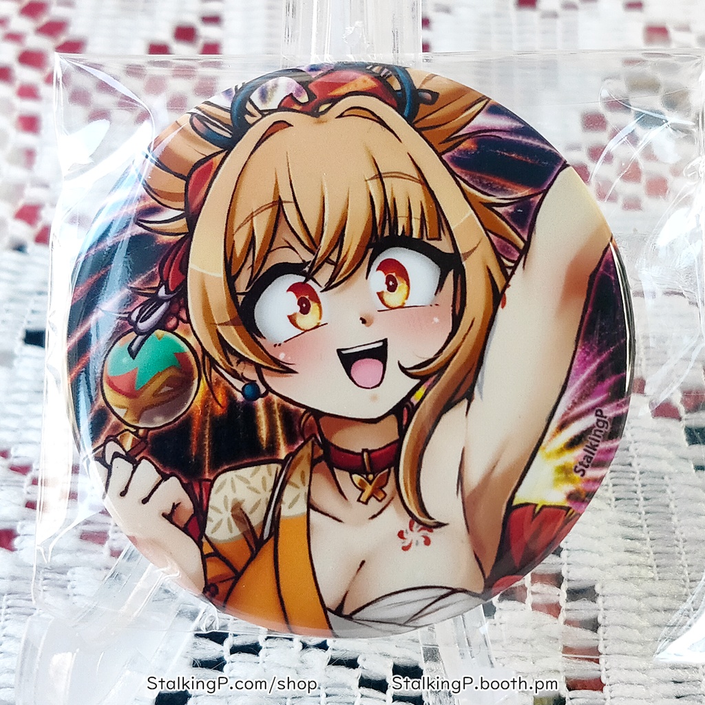 原神 缶バッジ 炎 / Genshin Impact Can Badges/buttons (Pyro)