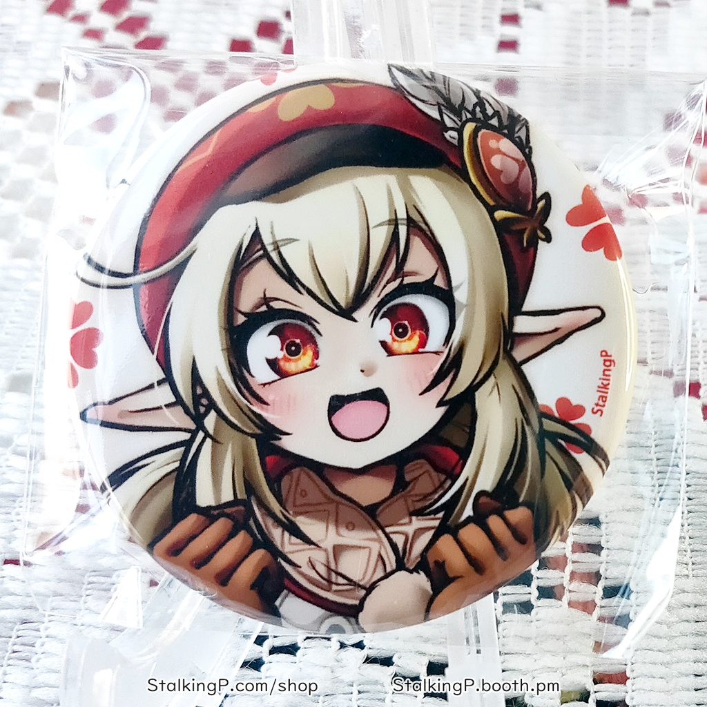 原神 缶バッジ 炎 / Genshin Impact Can Badges/buttons (Pyro)